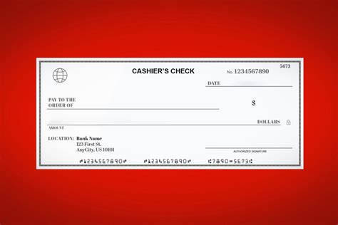 cashier's check safe to mail.
